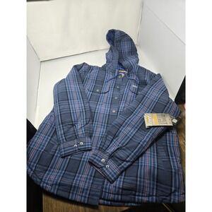NWT Women's Ariat Rebar Blue Plaid Work Coat